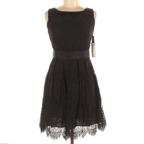 NWT BB Dakota Black Lace Dress Sleeveless - Picture 1 of 5